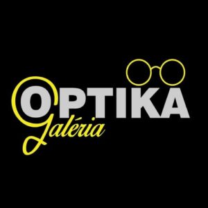 Multifokális szemüveglencsével dolgozó Galéria Optika logója.